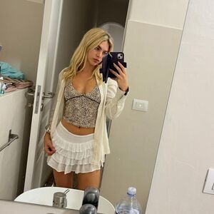 Subdued Women's White and Cream Vest